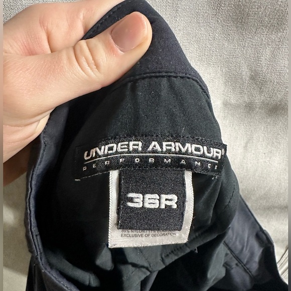 Under Armour Golf Heat Gear Mens 36 Performance Stretch Shorts Black Nylon Blend - Picture 6 of 6